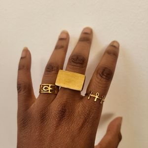 Vintage Raw Brass Ring